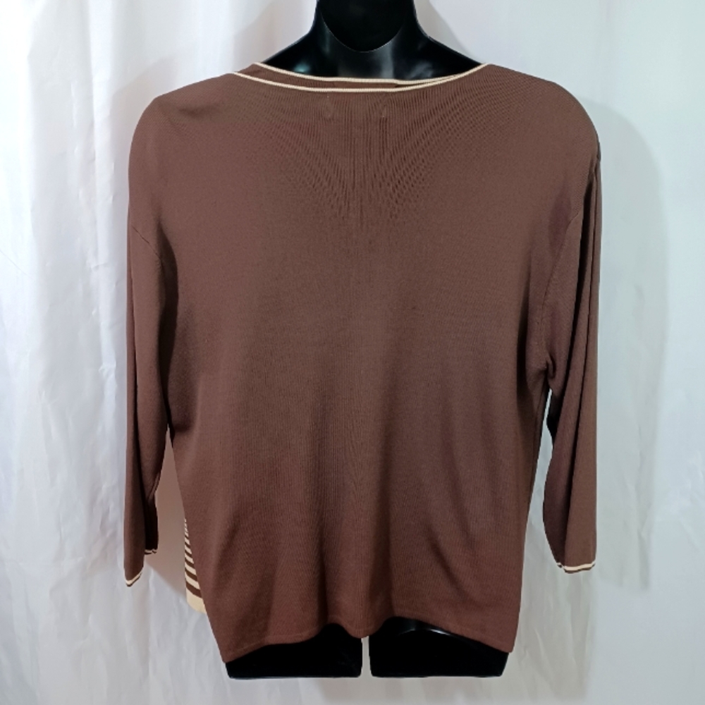 Vintage Imago Two-piece Sweater, Brown/Beige Size: XL - Picture 12 of 16